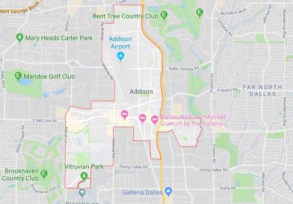 addison plumbing service coverage area