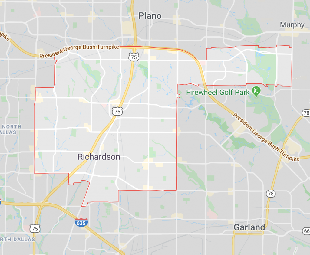 richardson tx map